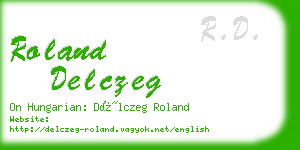 roland delczeg business card